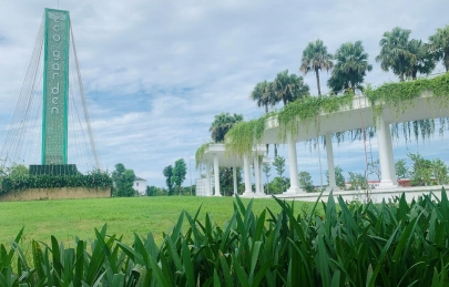 Ecogarden xanh mướt sau bão noru